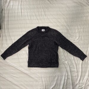 Home Core Baby Brett Alpaca-Wool Blend Sweater Tagged Large in Black/Grey